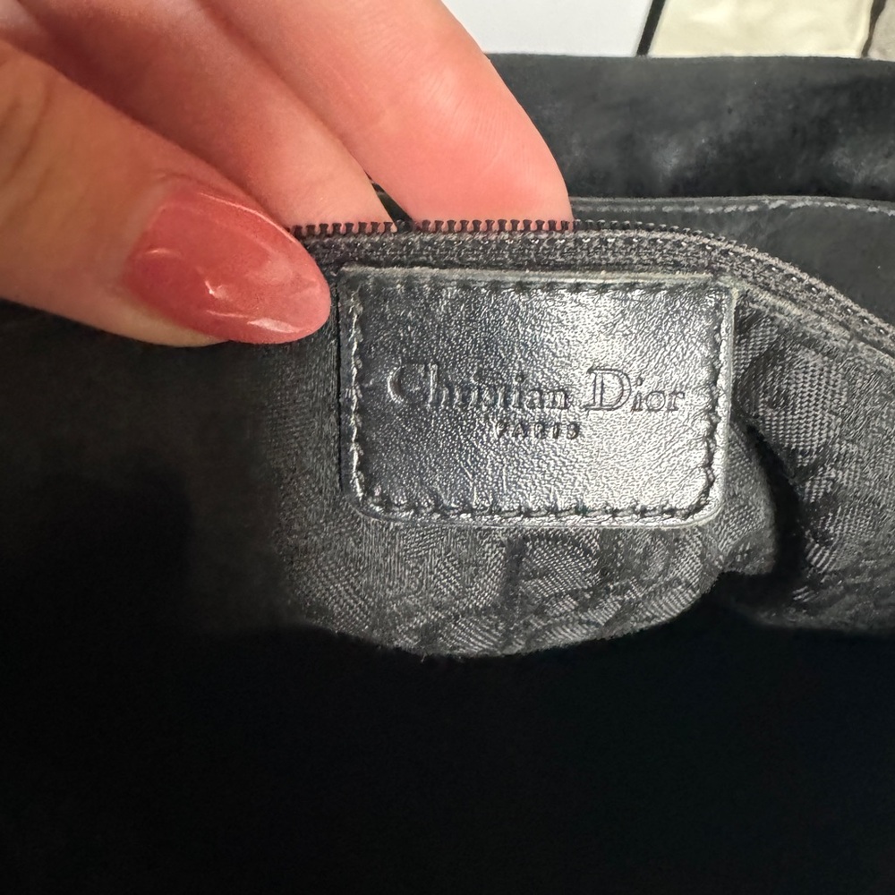 RARE Christian Dior Purse | Black leather Street Chic Columbus Messenger Bag - Picture 7 of 9